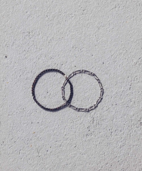 and cloud（アンドクラウド）の「Venetian Chain/Curb Chain Set Ring（リング・レディース・ゴールド系その他/シルバー系その他・S/M）」の4枚目の写真