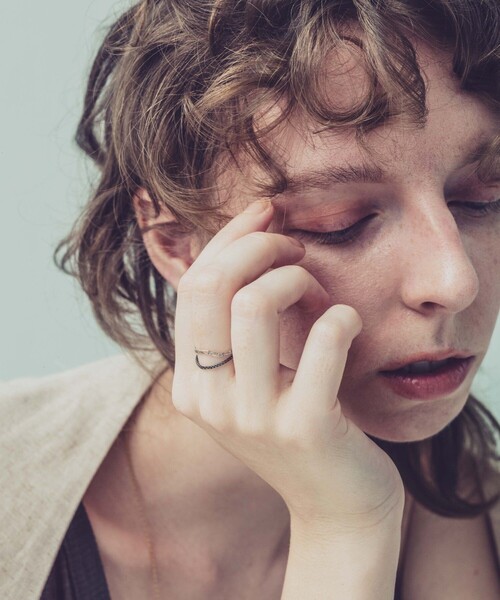 and cloud（アンドクラウド）の「Venetian Chain/Curb Chain Set Ring（リング・レディース・ゴールド系その他/シルバー系その他・S/M）」の6枚目の写真