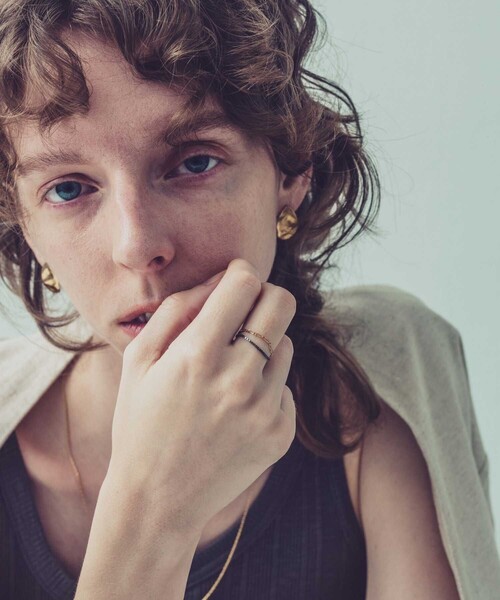 and cloud（アンドクラウド）の「Venetian Chain/Curb Chain Set Ring（リング・レディース・ゴールド系その他/シルバー系その他・S/M）」の10枚目の写真