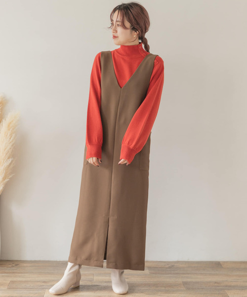 ITEMS URBANRESEARCH(アイテムズ アーバンリサーチ)の「2WAYジャンスカ(TRツイル)(ジャンパースカート・レディース・ブラック/ブラウン・FREE)」の16枚目の写真