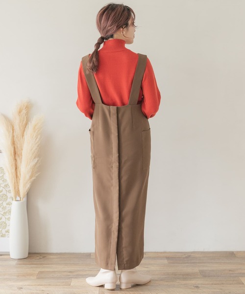 ITEMS URBANRESEARCH(アイテムズ アーバンリサーチ)の「2WAYジャンスカ(TRツイル)(ジャンパースカート・レディース・ブラック/ブラウン・FREE)」の6枚目の写真
