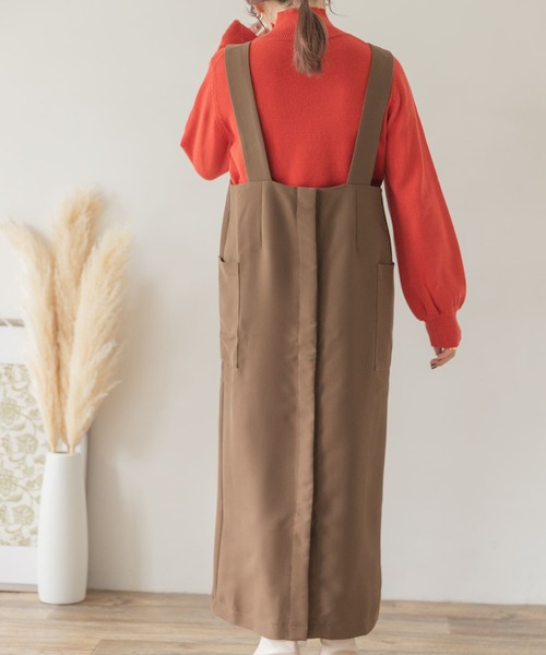 ITEMS URBANRESEARCH(アイテムズ アーバンリサーチ)の「2WAYジャンスカ(TRツイル)(ジャンパースカート・レディース・ブラック/ブラウン・FREE)」の3枚目の写真