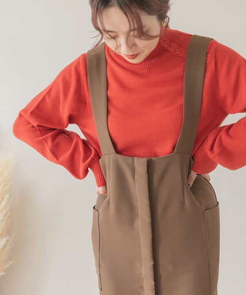 ITEMS URBANRESEARCH(アイテムズ アーバンリサーチ)の「2WAYジャンスカ(TRツイル)(ジャンパースカート・レディース・ブラック/ブラウン・FREE)」の19枚目の写真