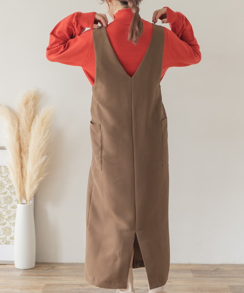 ITEMS URBANRESEARCH(アイテムズ アーバンリサーチ)の「2WAYジャンスカ(TRツイル)(ジャンパースカート・レディース・ブラック/ブラウン・FREE)」の13枚目の写真