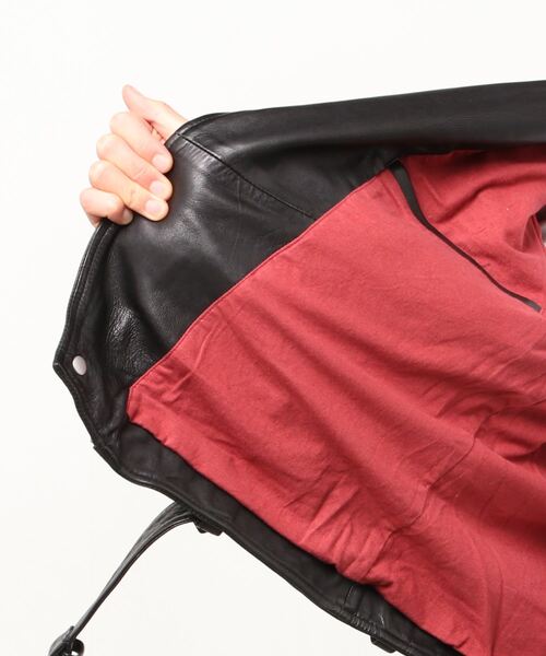 ALLSAINTS（オールセインツ）の「DREN BIKER | DREN バイカー（ライダースジャケット・メンズ・ブラック・S/M/L/XS）」の8枚目の写真