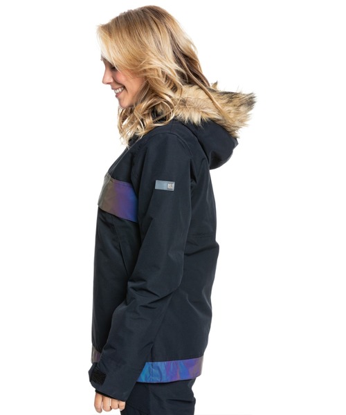 ROXY(ロキシー)の「SHELTER JK/ロキシースキースノーボードアノラックジャケット(マウンテンパーカー・レディース・ブラック/ブラック系その他/カーキ・SMALL/MEDIUM/LARGE/X-SMALL)」の6枚目の写真