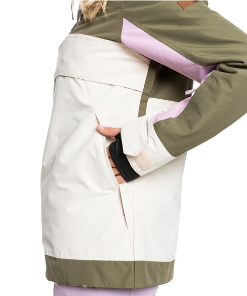 ROXY(ロキシー)の「SHELTER JK/ロキシースキースノーボードアノラックジャケット(マウンテンパーカー・レディース・ブラック/ブラック系その他/カーキ・SMALL/MEDIUM/LARGE/X-SMALL)」の21枚目の写真