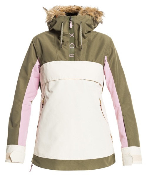 ROXY(ロキシー)の「SHELTER JK/ロキシースキースノーボードアノラックジャケット(マウンテンパーカー・レディース・ブラック/ブラック系その他/カーキ・SMALL/MEDIUM/LARGE/X-SMALL)」の18枚目の写真