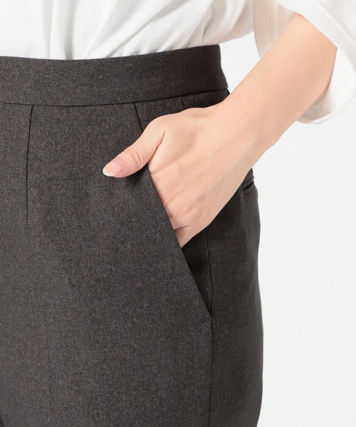 SLOBE IENA（スローブイエナ）の「起毛ツイルストレートパンツ【手洗い可能】◆（その他パンツ・レディース・グレー/ピンク/ブルー・38/36/34）」の8枚目の写真