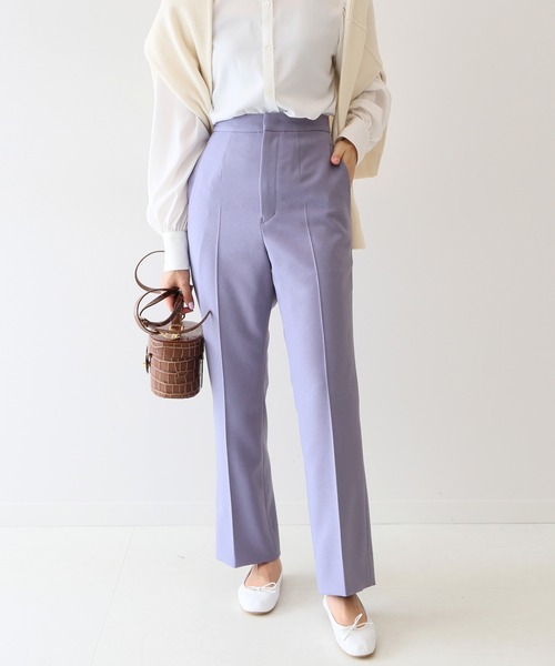 SLOBE IENA（スローブイエナ）の「起毛ツイルストレートパンツ【手洗い可能】◆（その他パンツ・レディース・グレー/ピンク/ブルー・38/36/34）」の19枚目の写真