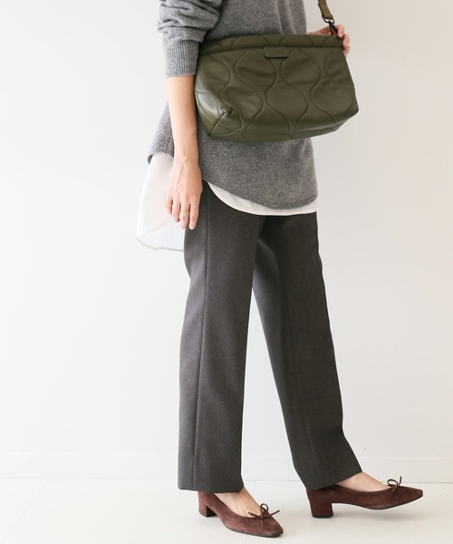 SLOBE IENA（スローブイエナ）の「起毛ツイルストレートパンツ【手洗い可能】◆（その他パンツ・レディース・グレー/ピンク/ブルー・38/36/34）」の11枚目の写真