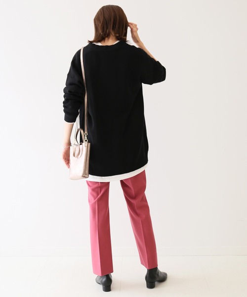 SLOBE IENA（スローブイエナ）の「起毛ツイルストレートパンツ【手洗い可能】◆（その他パンツ・レディース・グレー/ピンク/ブルー・38/36/34）」の13枚目の写真