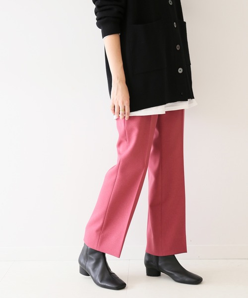 SLOBE IENA（スローブイエナ）の「起毛ツイルストレートパンツ【手洗い可能】◆（その他パンツ・レディース・グレー/ピンク/ブルー・38/36/34）」の20枚目の写真