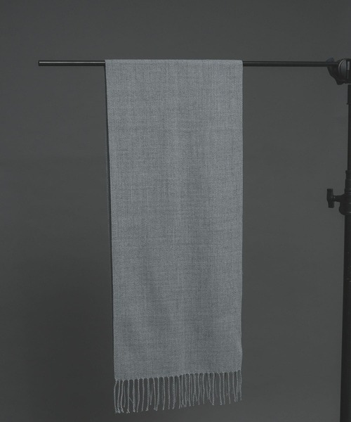 SENSE OF PLACE by URBAN RESEARCH（センスオブプレイスバイアーバンリサーチ）の「ウォッシャブルストール(40cm巾)（マフラー・メンズ・ライトグレー/ブラック/ブルー/アイボリー/ミント/モカ・ONE）」の4枚目の写真