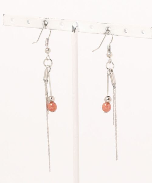 tone(トーン)の「【CouleuR】silverpink long ピアス(ピアス(両耳用)・レディース・その他・FREE)」の2枚目の写真