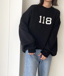 PEACE OUT ENJOY(ピースアウトエンジョイ) "118"裏毛トレーナー