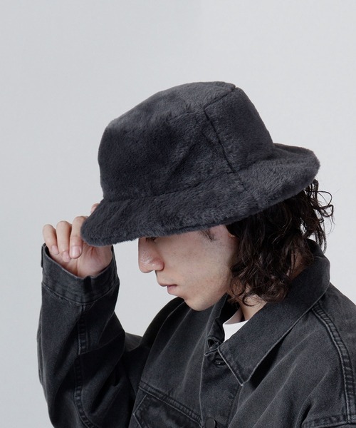 Sense of Grace（センスオブグレース）の「FOURRURE HAT フェイクファー バケットハット（ハット・レディース・ブラック/ベージュ/ブラウン/アイボリー/ダークベージュ/チャコールグレー/ホワイト・FREE）」の2枚目の写真