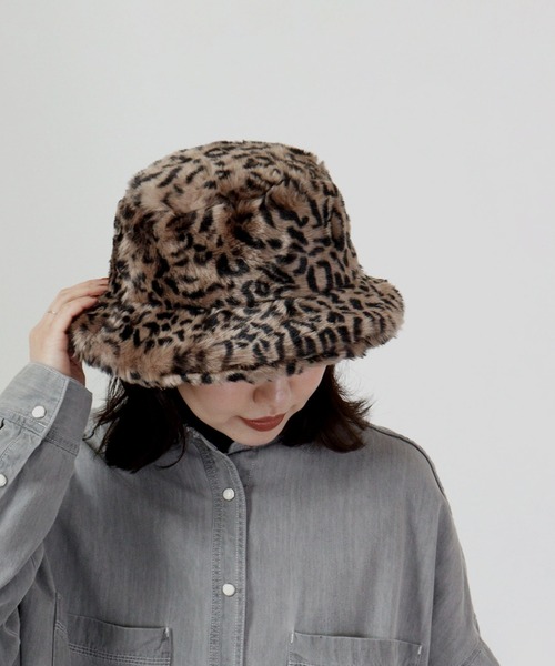 Sense of Grace（センスオブグレース）の「FOURRURE HAT フェイクファー バケットハット（ハット・レディース・ブラック/ベージュ/ブラウン/アイボリー/ダークベージュ/チャコールグレー/ホワイト・FREE）」の7枚目の写真