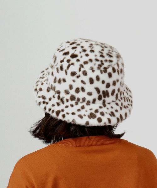 Sense of Grace（センスオブグレース）の「FOURRURE HAT フェイクファー バケットハット（ハット・レディース・ブラック/ベージュ/ブラウン/アイボリー/ダークベージュ/チャコールグレー/ホワイト・FREE）」の3枚目の写真