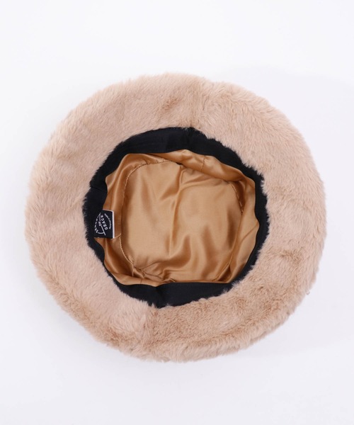 Sense of Grace（センスオブグレース）の「FOURRURE HAT フェイクファー バケットハット（ハット・レディース・ブラック/ベージュ/ブラウン/アイボリー/ダークベージュ/チャコールグレー/ホワイト・FREE）」の17枚目の写真