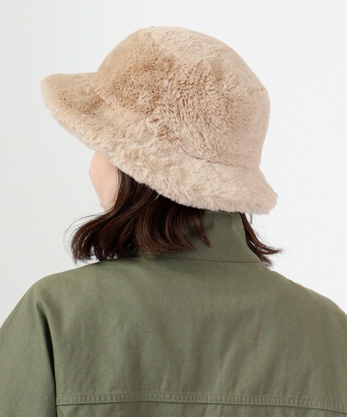 Sense of Grace（センスオブグレース）の「FOURRURE HAT フェイクファー バケットハット（ハット・レディース・ブラック/ベージュ/ブラウン/アイボリー/ダークベージュ/チャコールグレー/ホワイト・FREE）」の18枚目の写真