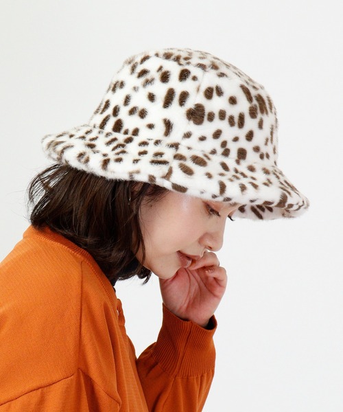 Sense of Grace（センスオブグレース）の「FOURRURE HAT フェイクファー バケットハット（ハット・レディース・ブラック/ベージュ/ブラウン/アイボリー/ダークベージュ/チャコールグレー/ホワイト・FREE）」の10枚目の写真