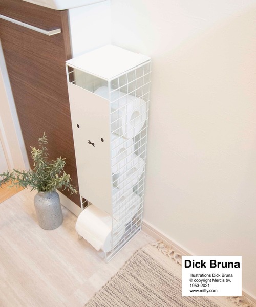 Miffy（ ミッフィー）の「【miffy】トイレットペーパーストッカー（バス/トイレグッズ・レディース・ホワイト/グレー・FREE）」の6枚目の写真