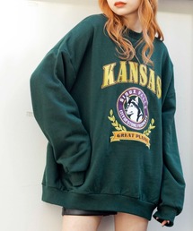 WEGO | WEGO/ヘビーウエイト チームロゴ刺繍裏起毛BIGプルオーバー(スウェット)