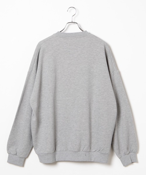 WEGO（ウィゴー）の「WEGO/ヘビーウエイト チームロゴ刺繍裏起毛BIGプルオーバー（スウェット・メンズ・ブラック/ダークグリーン/杢グレー/オートミール・LARGE/MEDIUM）」の10枚目の写真