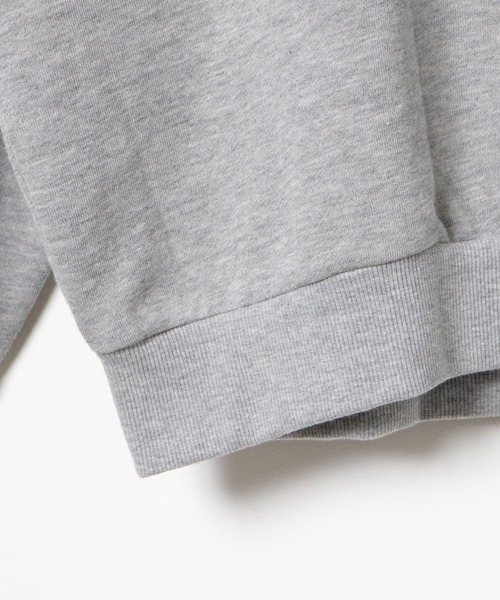 WEGO（ウィゴー）の「WEGO/ヘビーウエイト チームロゴ刺繍裏起毛BIGプルオーバー（スウェット・メンズ・ブラック/ダークグリーン/杢グレー/オートミール・LARGE/MEDIUM）」の13枚目の写真