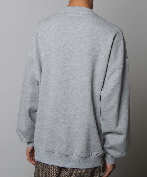 WEGO（ウィゴー）の「WEGO/ヘビーウエイト チームロゴ刺繍裏起毛BIGプルオーバー（スウェット・メンズ・ブラック/ダークグリーン/杢グレー/オートミール・LARGE/MEDIUM）」の21枚目の写真