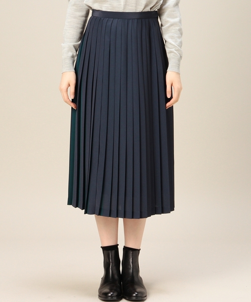 BEAUTY&YOUTH UNITED ARROWS（ビューティーアンドユースユナイテッドアローズ）の「＜6(ROKU)＞ 2TONE PLEATED SKIRT/ｽｶｰﾄ◆（スカート・レディース・オフホワイト/ネイビー・36/38）」の9枚目の写真