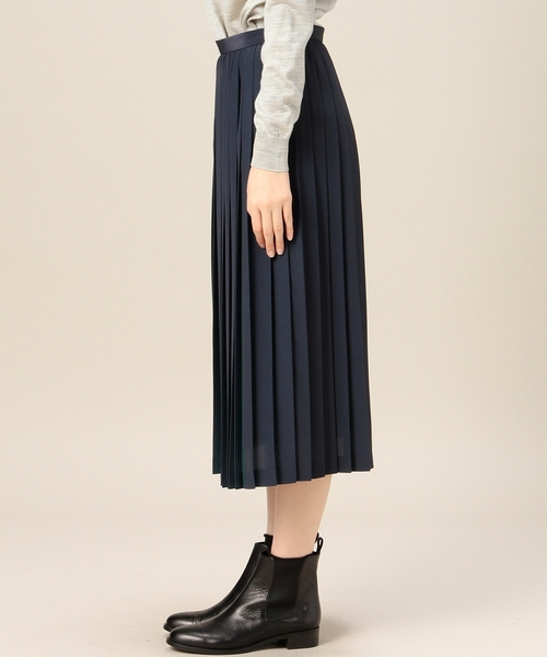 BEAUTY&YOUTH UNITED ARROWS（ビューティーアンドユースユナイテッドアローズ）の「＜6(ROKU)＞ 2TONE PLEATED SKIRT/ｽｶｰﾄ◆（スカート・レディース・オフホワイト/ネイビー・36/38）」の10枚目の写真
