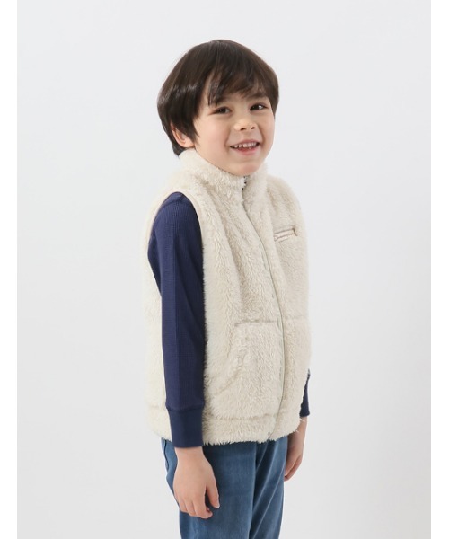 Champion(チャンピオン)の「【Champion/チャンピオン】キッズ ベーシック ジップベスト(ベスト・キッズ・ブラウン/ブラック/アイボリー/ネイビー・110/130/100/120/150/140/160)」の8枚目の写真