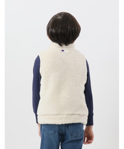 Champion(チャンピオン)の「【Champion/チャンピオン】キッズ ベーシック ジップベスト(ベスト・キッズ・ブラウン/ブラック/アイボリー/ネイビー・110/130/100/120/150/140/160)」の9枚目の写真