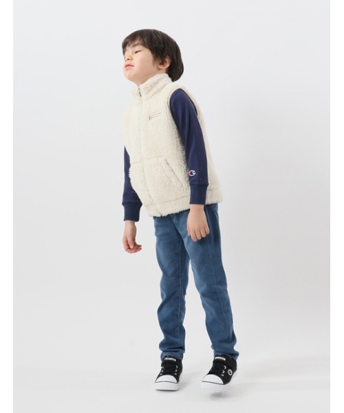 Champion(チャンピオン)の「【Champion/チャンピオン】キッズ ベーシック ジップベスト(ベスト・キッズ・ブラウン/ブラック/アイボリー/ネイビー・110/130/100/120/150/140/160)」の11枚目の写真