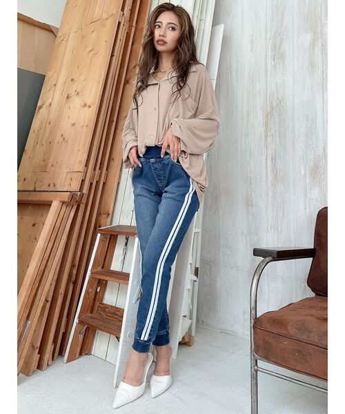 GYDA（ジェイダ）の「カットルーズシャツ（シャツ/ブラウス・レディース・オフホワイト/ベージュ・FREE）」の7枚目の写真