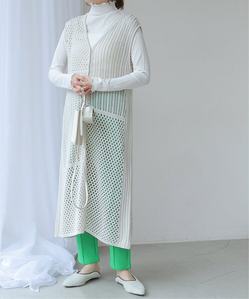 2wayブロッキングすかし柄ジレワンピース ワンピース Frames Ray Cassin フレームスレイカズン のファッション通販 Zozotown