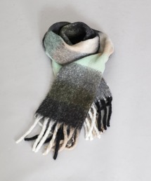 モヘヤチェックストール