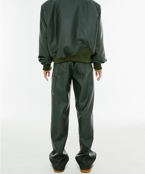 ANOTHERYOUTH（アナザーユース）の「【ANOTHERYOUTH/アナザーユース】leather carpenter pants/レザーパンツ スリムパンツ（その他パンツ・メンズ・ブラック/ダークグリーン・ONE SIZE）」の22枚目の写真