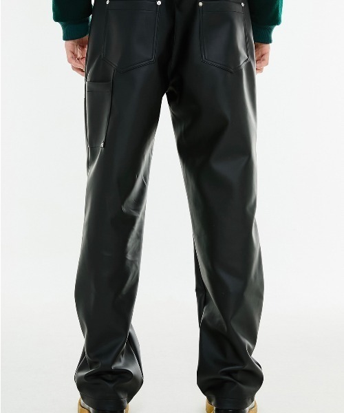 ANOTHERYOUTH（アナザーユース）の「【ANOTHERYOUTH/アナザーユース】leather carpenter pants/レザーパンツ スリムパンツ（その他パンツ・メンズ・ブラック/ダークグリーン・ONE SIZE）」の13枚目の写真