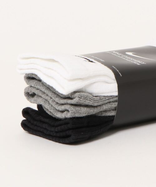 NIKE（ナイキ）の「《NIKEアパレル》ナイキ 3P エブリデイ クッション クルー ソックス（ソックス/靴下・メンズ・ブラック/マルチ/ホワイト/グレー・25-27/23-25/27-29/21-23）」の7枚目の写真