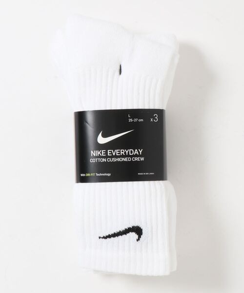NIKE（ナイキ）の「《NIKEアパレル》ナイキ 3P エブリデイ クッション クルー ソックス（ソックス/靴下・メンズ・ブラック/マルチ/ホワイト/グレー・25-27/23-25/27-29/21-23）」の10枚目の写真