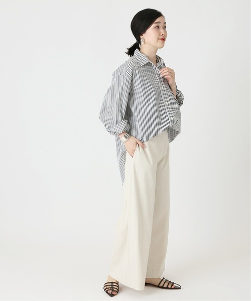 THOMAS MASON(トーマス メイソン)の「THOMAS MASON ロングシャツ◆(シャツ/ブラウス・レディース・ホワイト/ブラック/サックスブルー・FREE)」の5枚目の写真