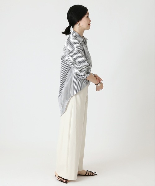 THOMAS MASON(トーマス メイソン)の「THOMAS MASON ロングシャツ◆(シャツ/ブラウス・レディース・ホワイト/ブラック/サックスブルー・FREE)」の7枚目の写真