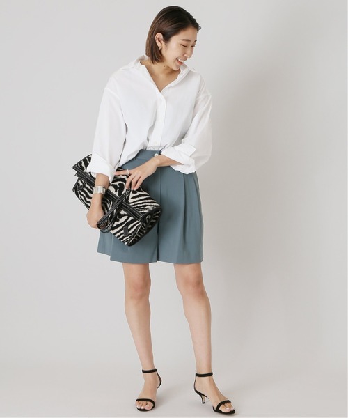 THOMAS MASON(トーマス メイソン)の「THOMAS MASON ロングシャツ◆(シャツ/ブラウス・レディース・ホワイト/ブラック/サックスブルー・FREE)」の11枚目の写真