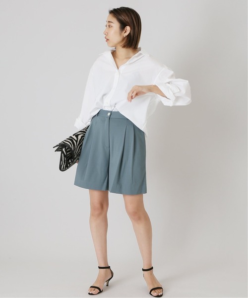 THOMAS MASON(トーマス メイソン)の「THOMAS MASON ロングシャツ◆(シャツ/ブラウス・レディース・ホワイト/ブラック/サックスブルー・FREE)」の12枚目の写真