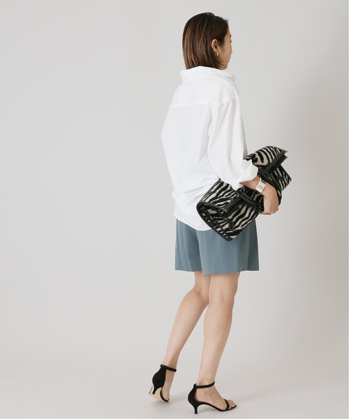 THOMAS MASON(トーマス メイソン)の「THOMAS MASON ロングシャツ◆(シャツ/ブラウス・レディース・ホワイト/ブラック/サックスブルー・FREE)」の13枚目の写真