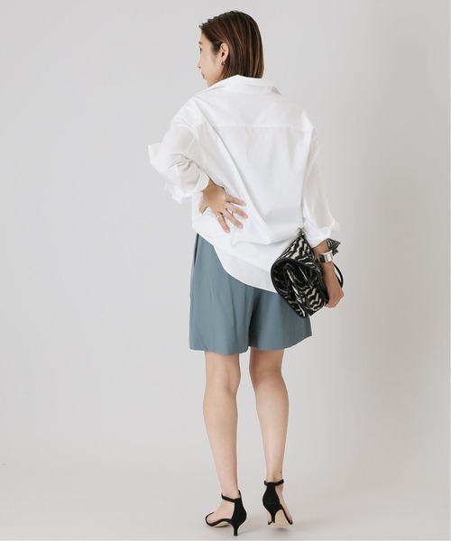 THOMAS MASON(トーマス メイソン)の「THOMAS MASON ロングシャツ◆(シャツ/ブラウス・レディース・ホワイト/ブラック/サックスブルー・FREE)」の15枚目の写真