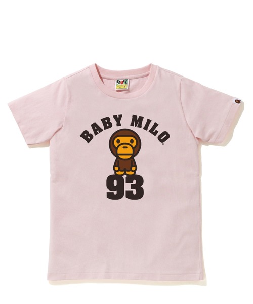 A BATHING APE(アベイシングエイプ)の「BABY MILO ON 93 TEE L(Tシャツ/カットソー・レディース・グレー/ブラック/ピンク/ホワイト・X-SMALL/MEDIUM/SMALL)」の4枚目の写真